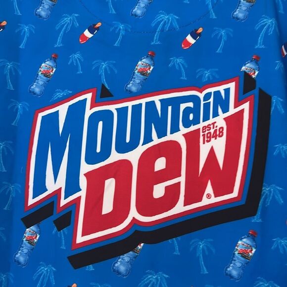 RARE Cap ‘N Creative Mountain Dew Collab Bottle and Popsicle Button Down Shirt - Picture 7 of 7